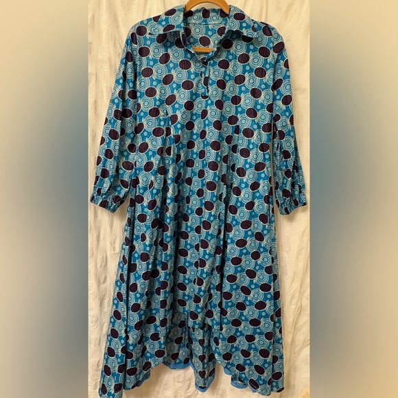 Dresses & Skirts - Gorgeous hand sewn African print dress. Size large/XL.